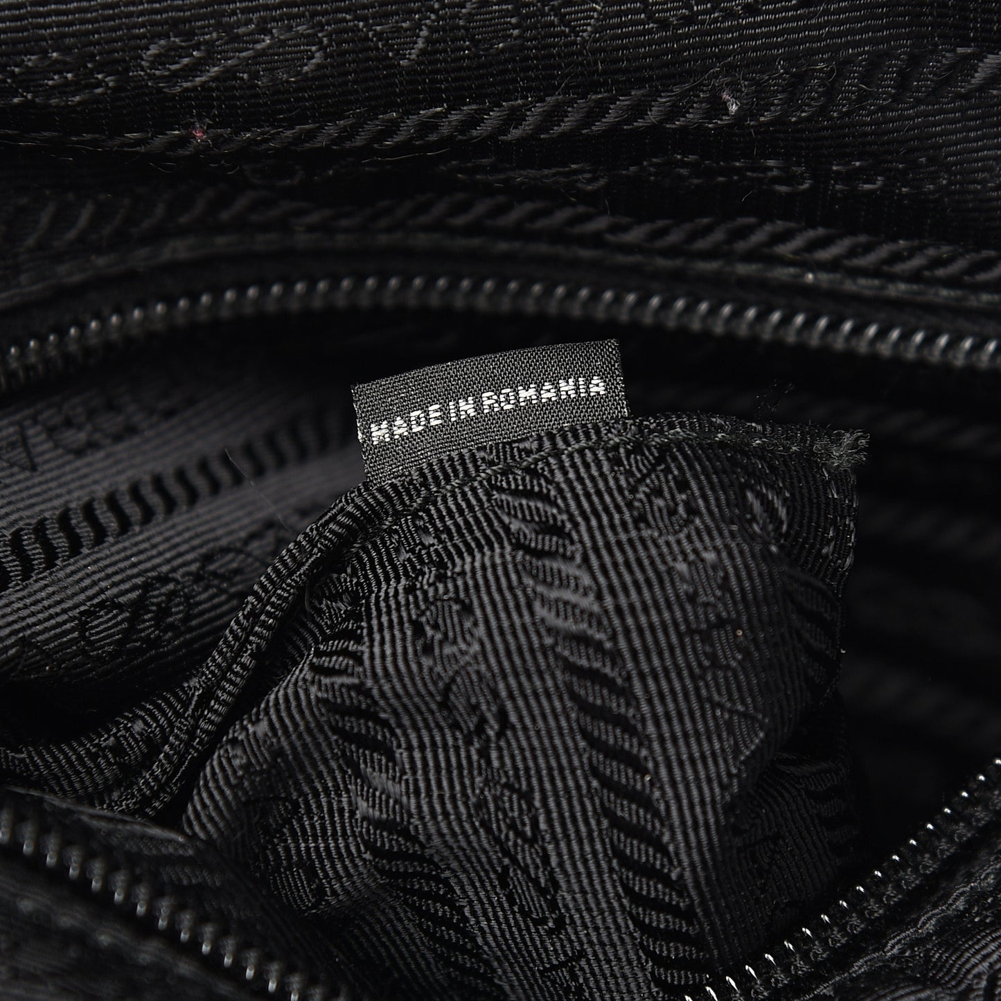 Tessuto Nylon Saffiano Tote Backpack Black