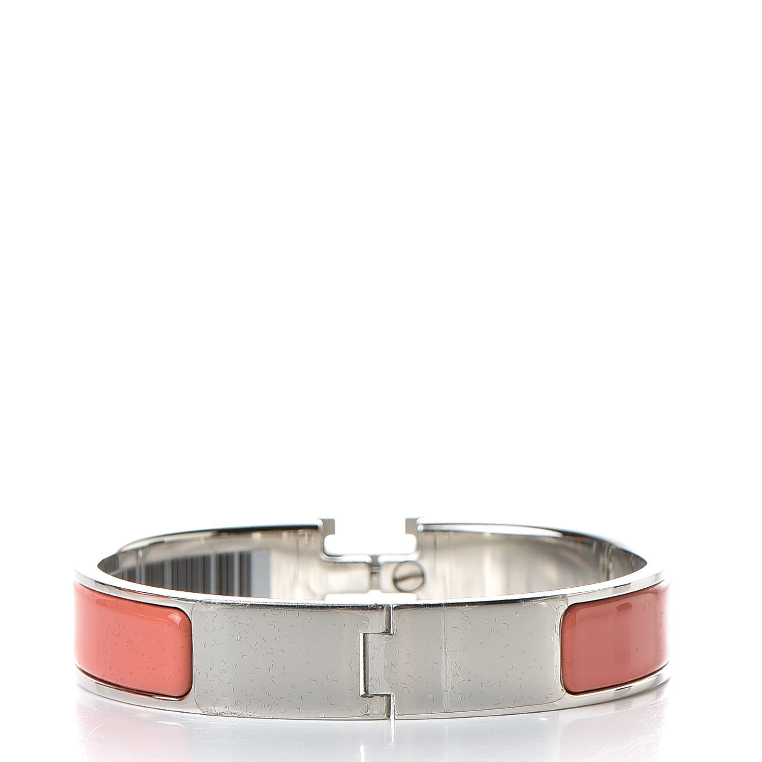 Hermes Enamel Narrow Clic Clac H Bracelet PM Hibiscus 3 of 6