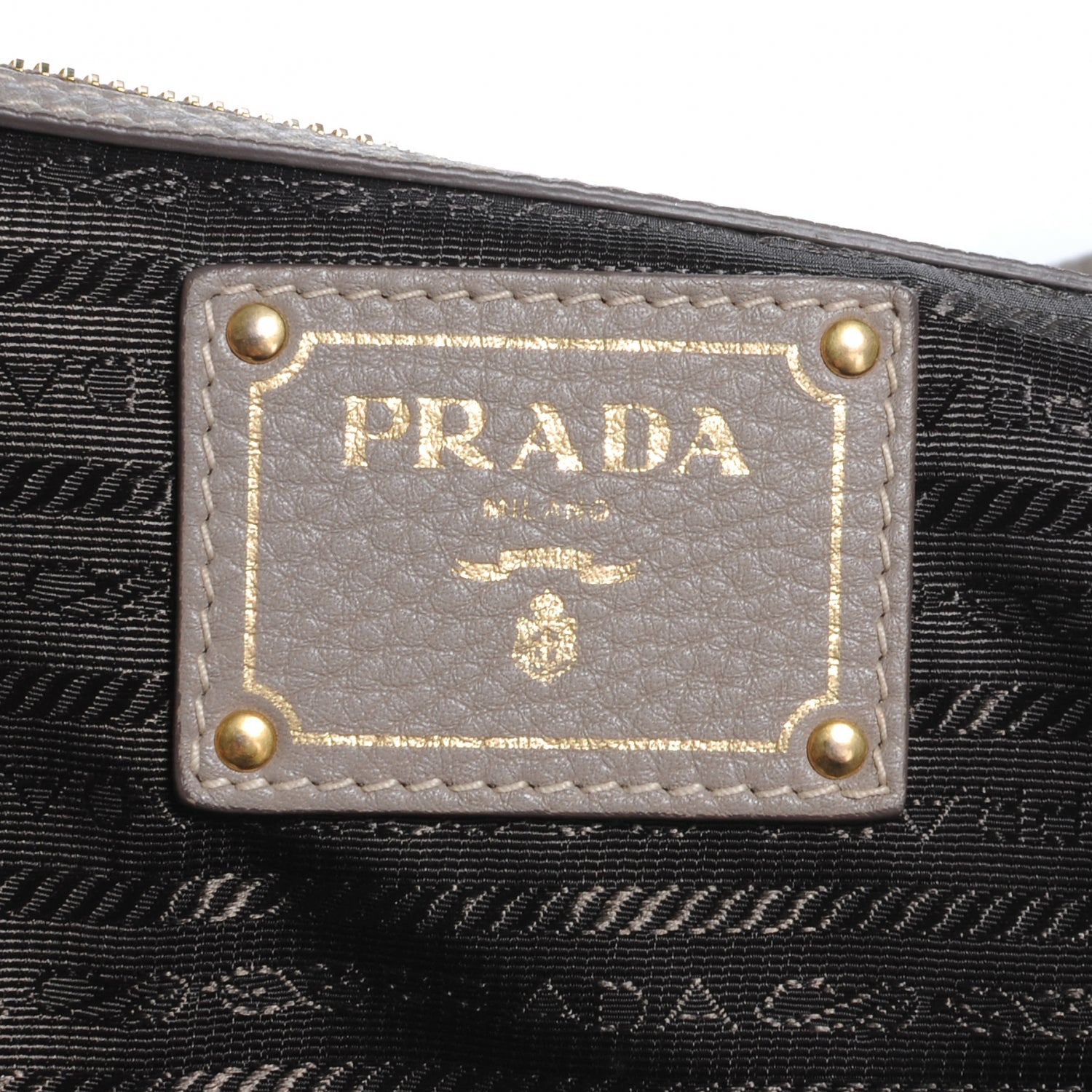 Prada Vitello Daino Shoulder Bag Argilla 6 of 7