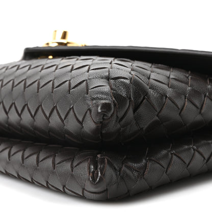 Bottega Veneta Nappa Intrecciato Knot Lock Top Handle Crossbody Bag Fondant 10 of 10