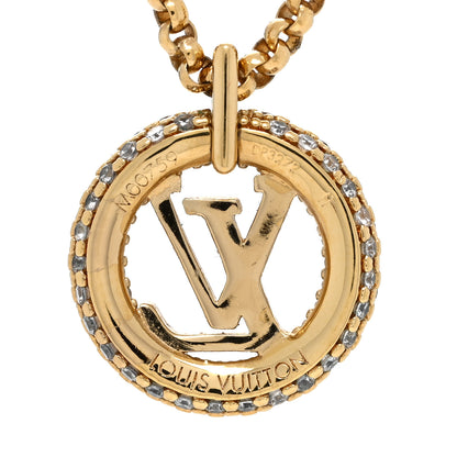 Louis Vuitton Metal Crystal Louise By Night Necklace 5 of 5