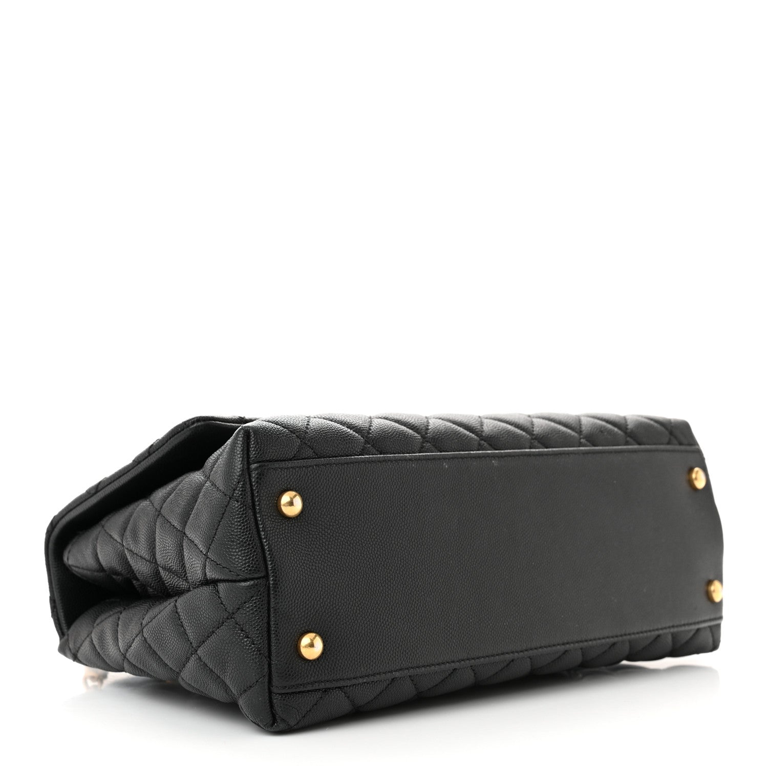 Chanel Caviar Quilted Small Coco Handle Flap Black 4 of 11
