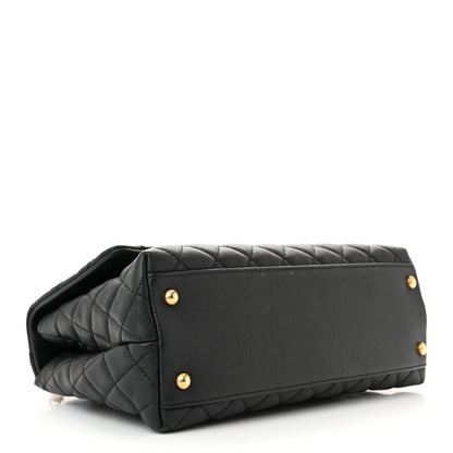 Chanel Caviar Quilted Small Coco Handle Flap Black 4 of 11