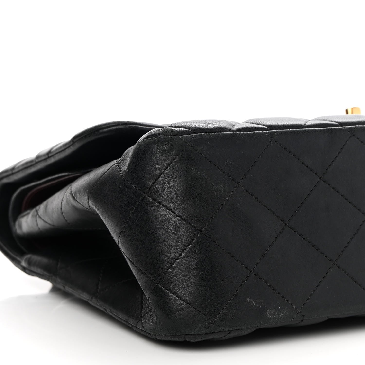 Chanel Lambskin Quilted Jumbo Double Flap Black 8 of 11
