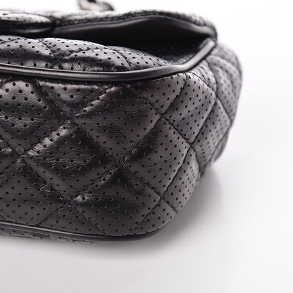 Chanel Lambskin Perforated Mini Rectangular Flap Black 9 of 9