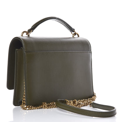 Saint Laurent Calfskin Monogram Sunset Chain Wallet Green 3 of 9