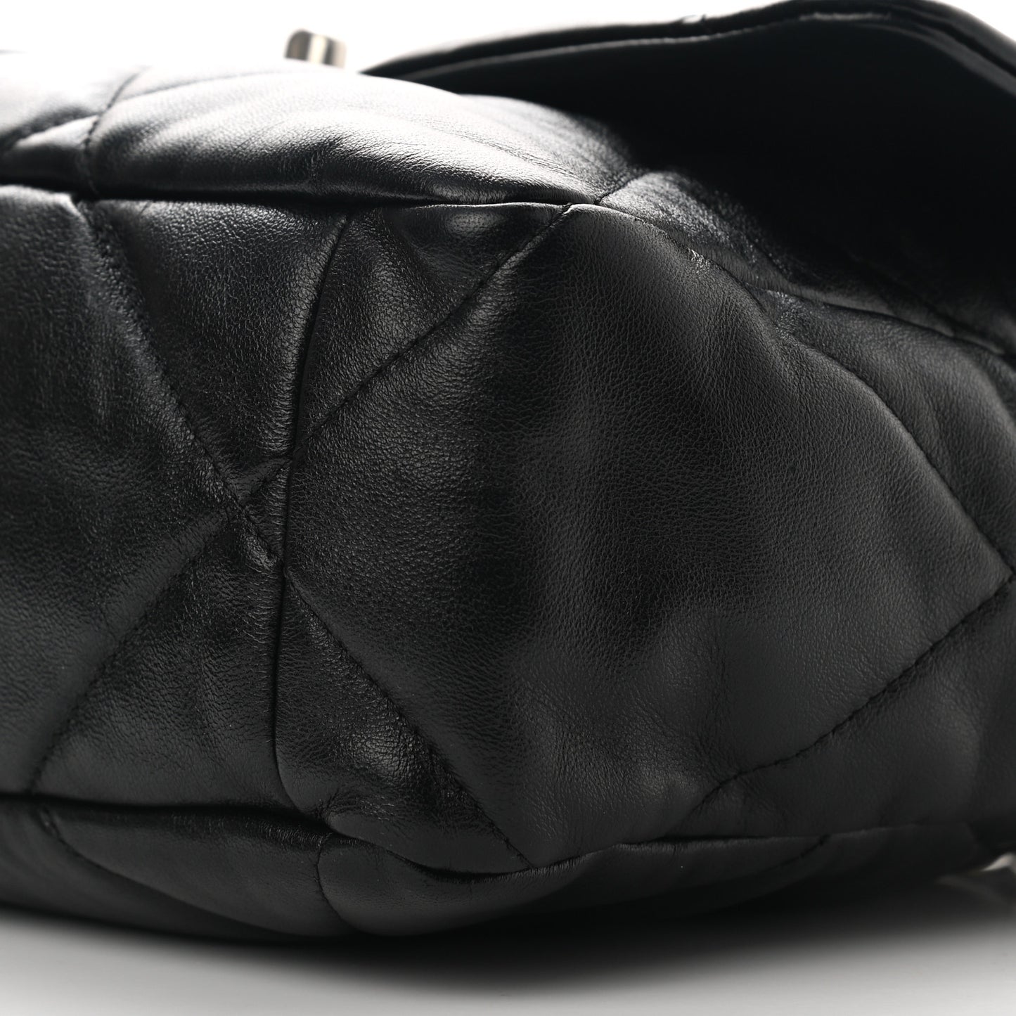 Lambskin Quilted Large Chanel 19 Flap Black