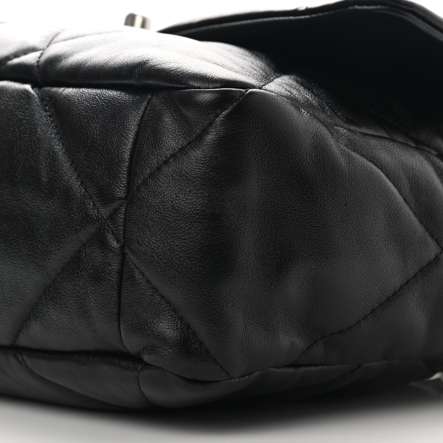 Chanel Lambskin Quilted Large Chanel 19 Flap Black 10 of 10