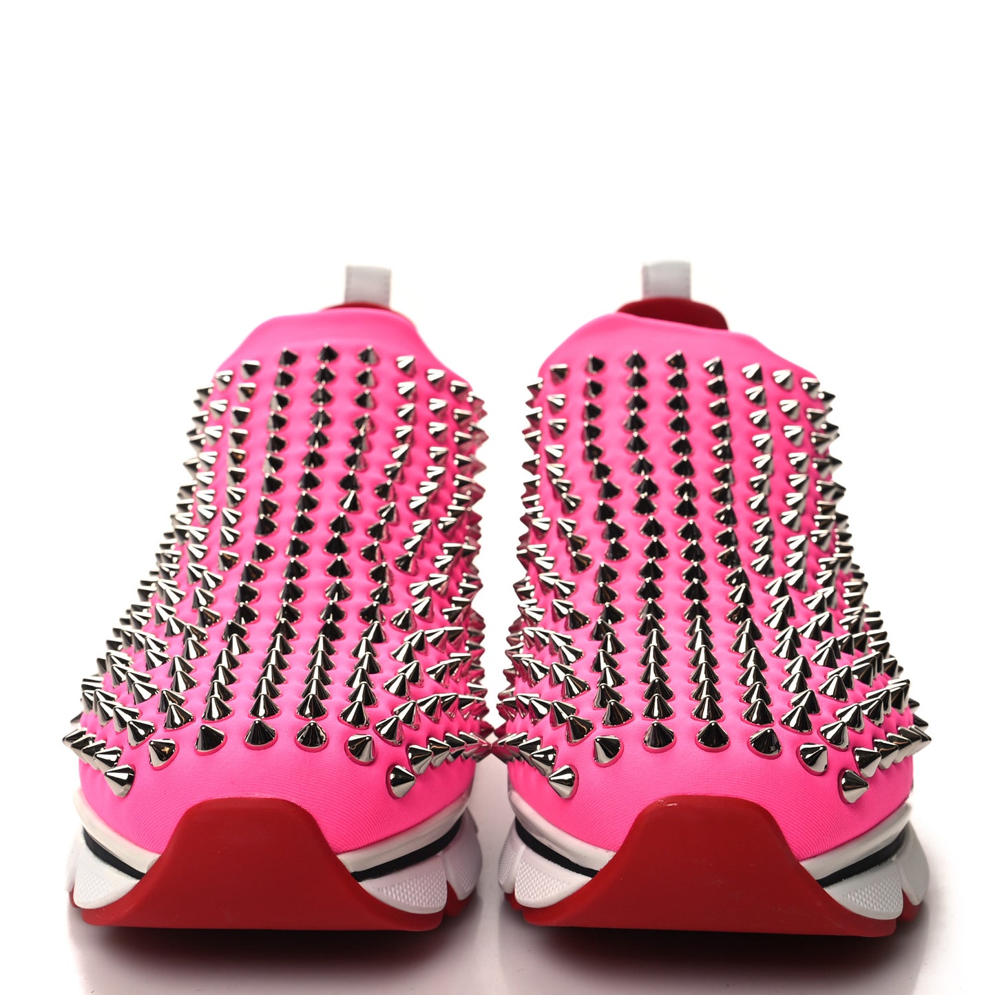 Neoprene Spike Sock Donna Flat Sneakers 37.5 Rose Fluo