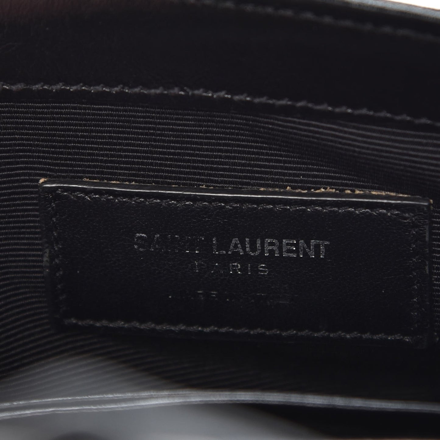 Calfskin Matelassé Monogram Classic Baby Punk Chain Bag Black