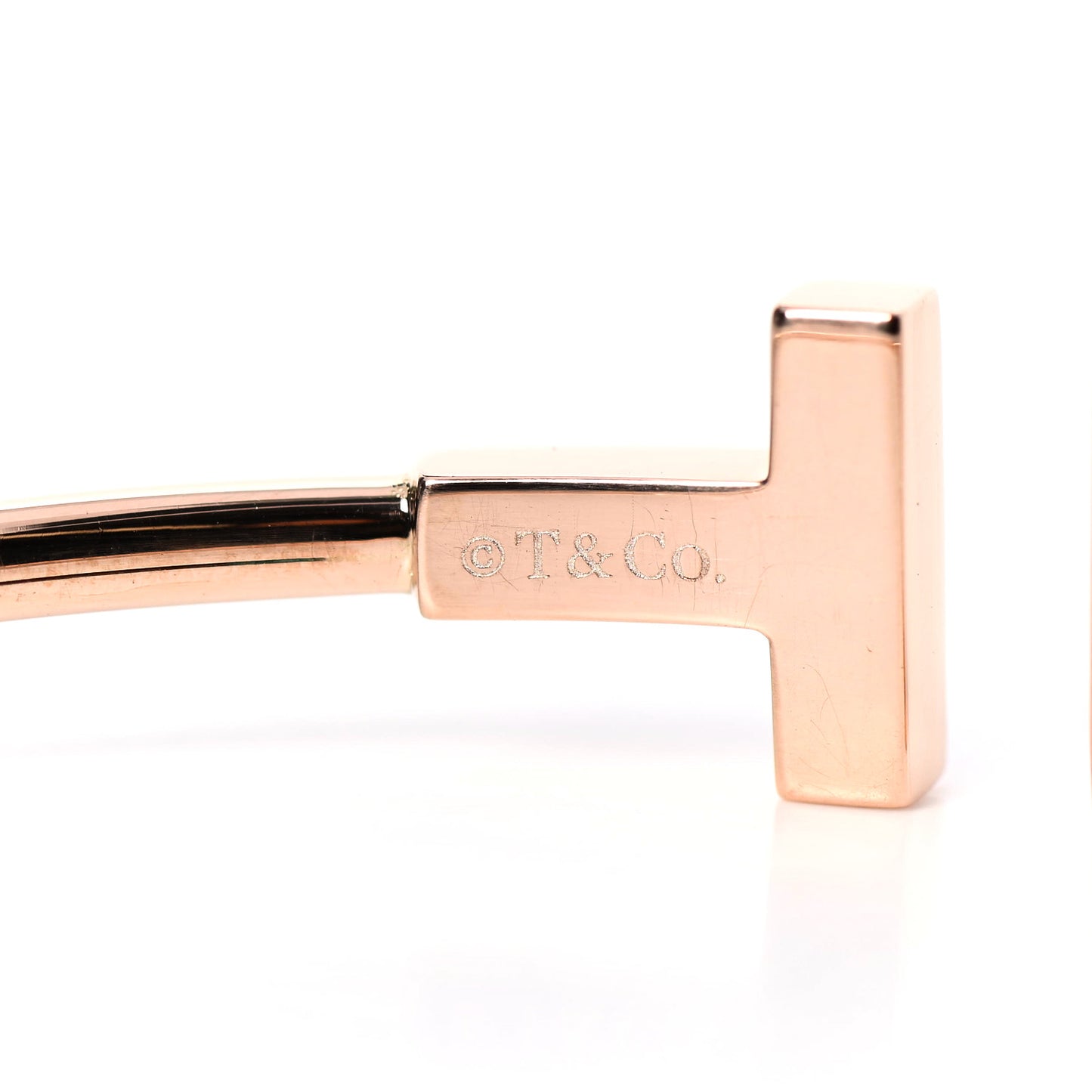 18K Rose Gold Diamond Mother of Pearl T Wire Bracelet