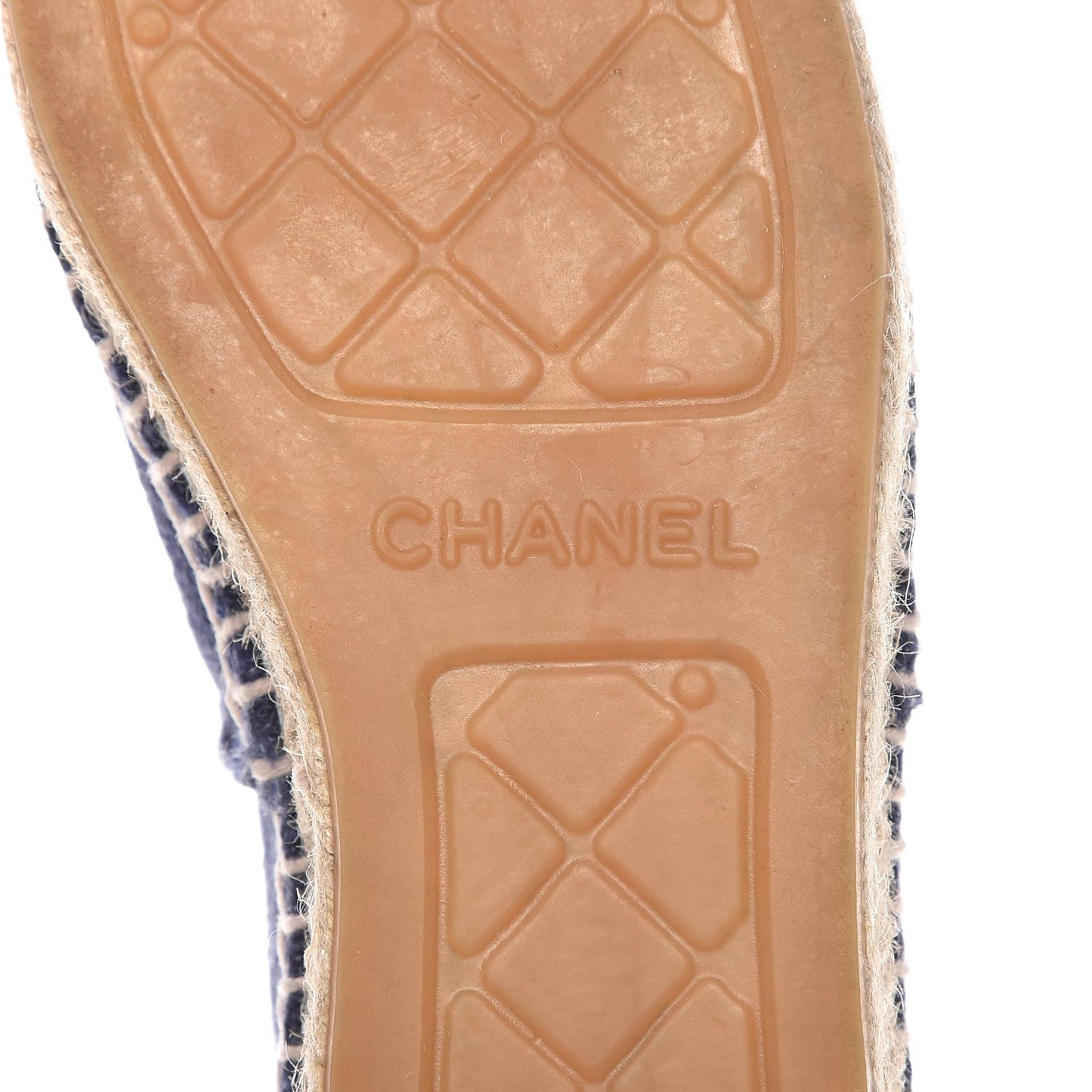 Linen CC Espadrilles 35 Blue Black