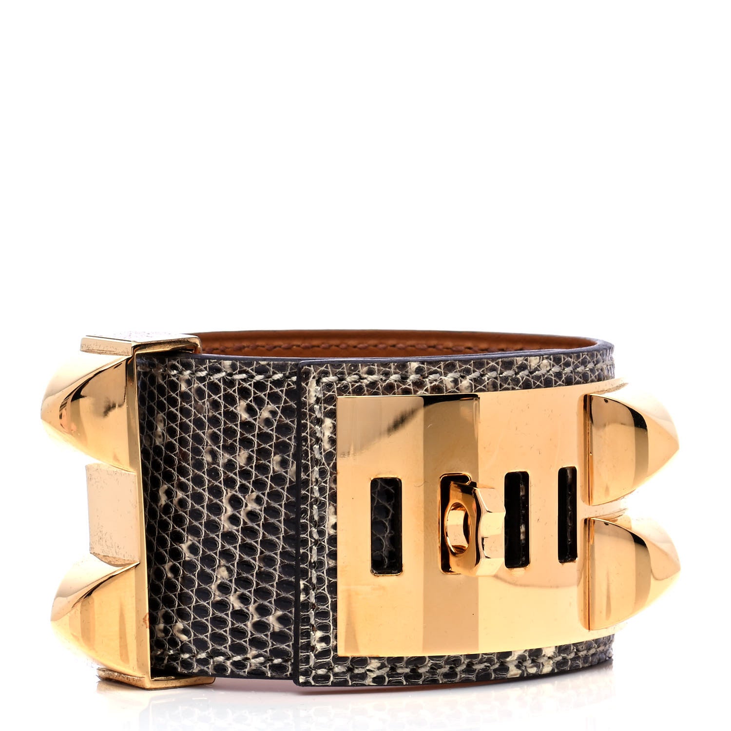 Hermes Lizard Collier De Chien CDC Bracelet S Ombre 2 of 6