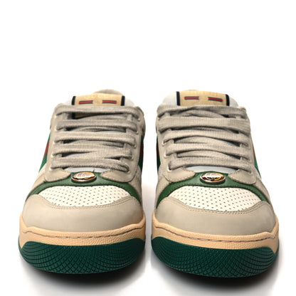 Gucci GG Monogram Nubuck Web Womens Screener Sneakers 40.5 New Sand Dusty Milk Vintage Green 2 of 10