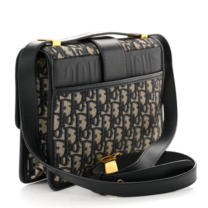 Christian Dior Oblique 30 Montaigne Flap Bag Blue 3 of 12