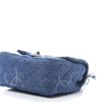 Chanel Denim CC Quilted Mini Square Flap Blue 9 of 11