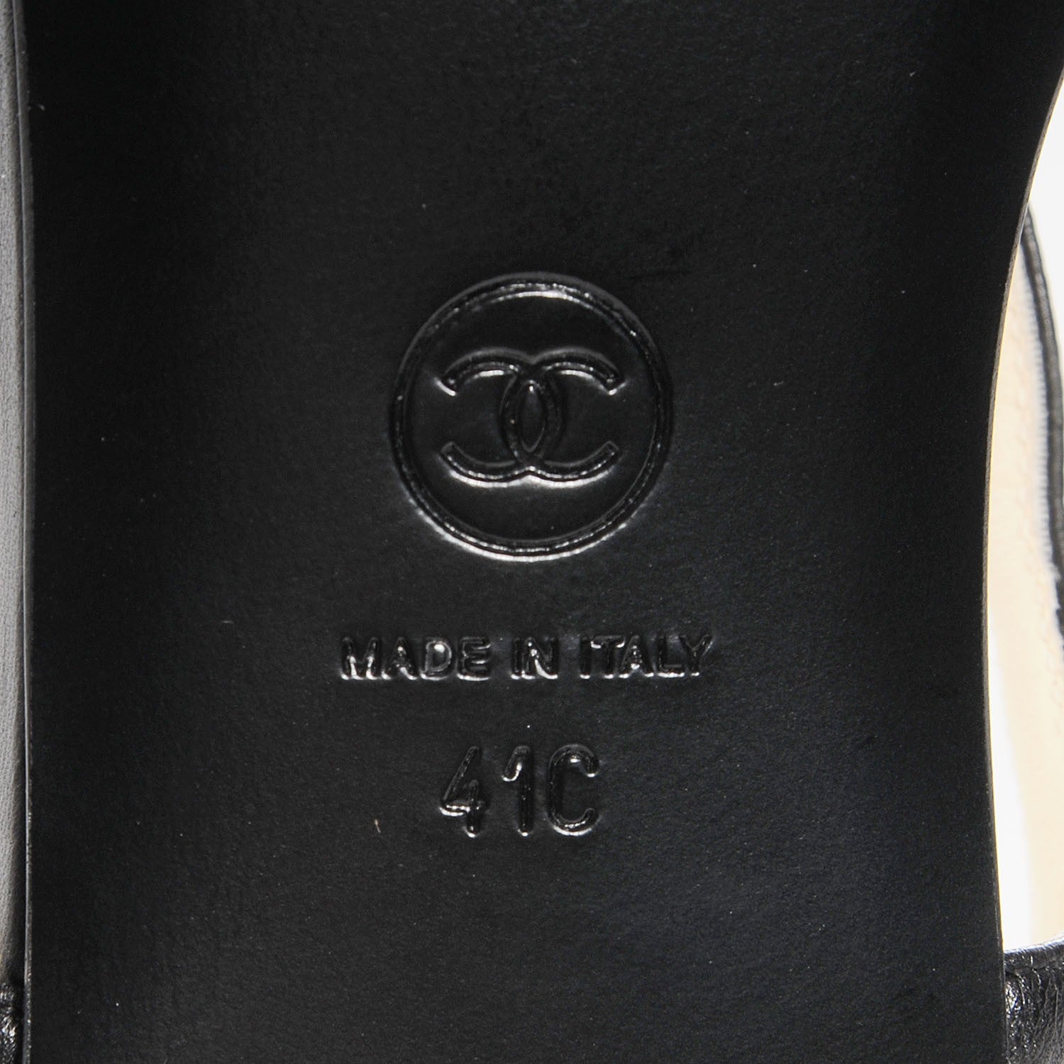 Chanel Lambskin Camellia Thong Sandals 41 11 Black 6 of 14