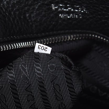 Prada Vitello Phenix Tote Black 7 of 10