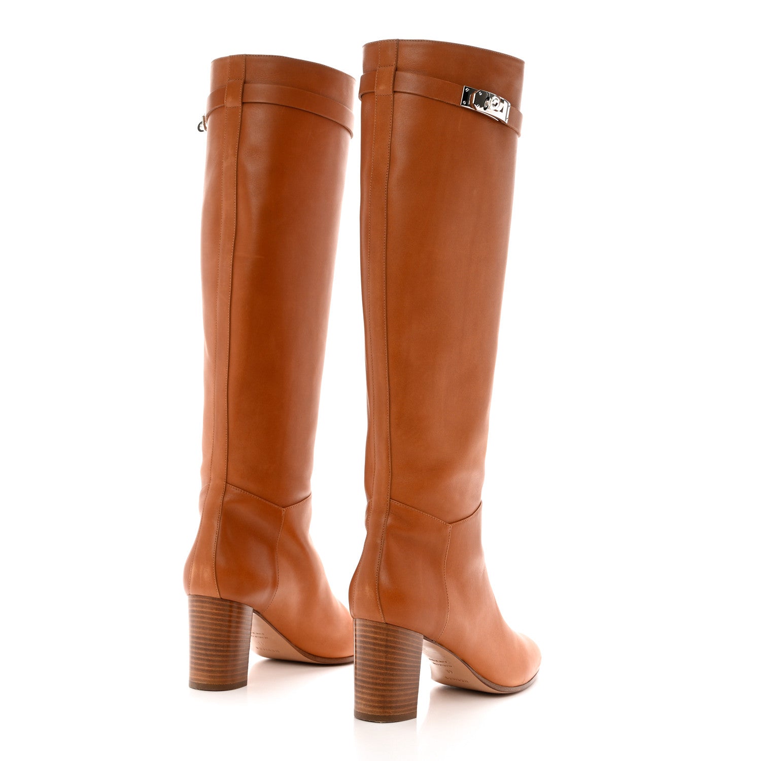 Hermes Heritage Calfskin Story Boots 41 Naturel 4 of 12