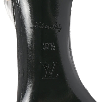 Louis Vuitton Calfskin Crocodile Embossed Horizon Sandals 37.5 Black 7 of 9