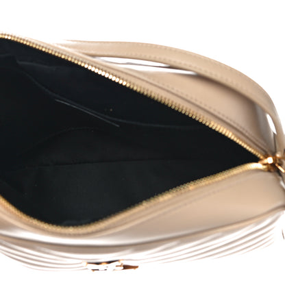 Saint Laurent Calfskin Matelasse Monogram Lou Camera Bag Dark Beige 5 of 9