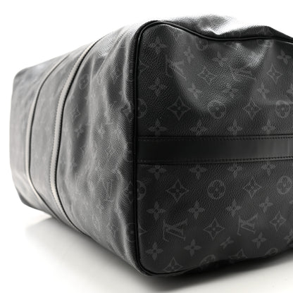 Louis Vuitton Monogram Eclipse Keepall Bandouliere 55 10 of 14