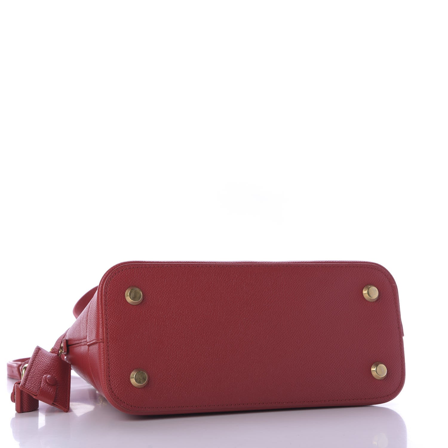 Balenciaga Signature Grained Calfskin Logo S Ville Top Handle Bag Rouge Lantern Black 4 of 8