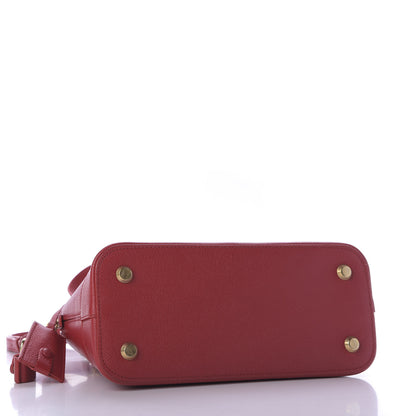 Balenciaga Signature Grained Calfskin Logo S Ville Top Handle Bag Rouge Lantern Black 4 of 8