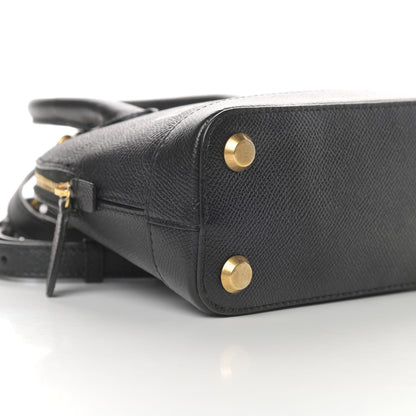Balenciaga Signature Grained Calfskin XXS Ville Top Handle Bag Black White 10 of 13