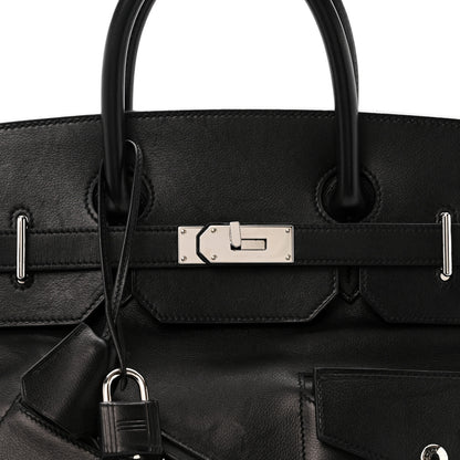 Hermes Veau Volupto Rock HAC Birkin 40 Black 8 of 17