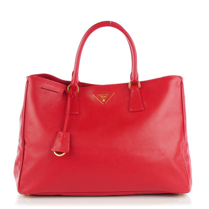 Prada Saffiano Lux Large Tote Fuoco 1 of 10