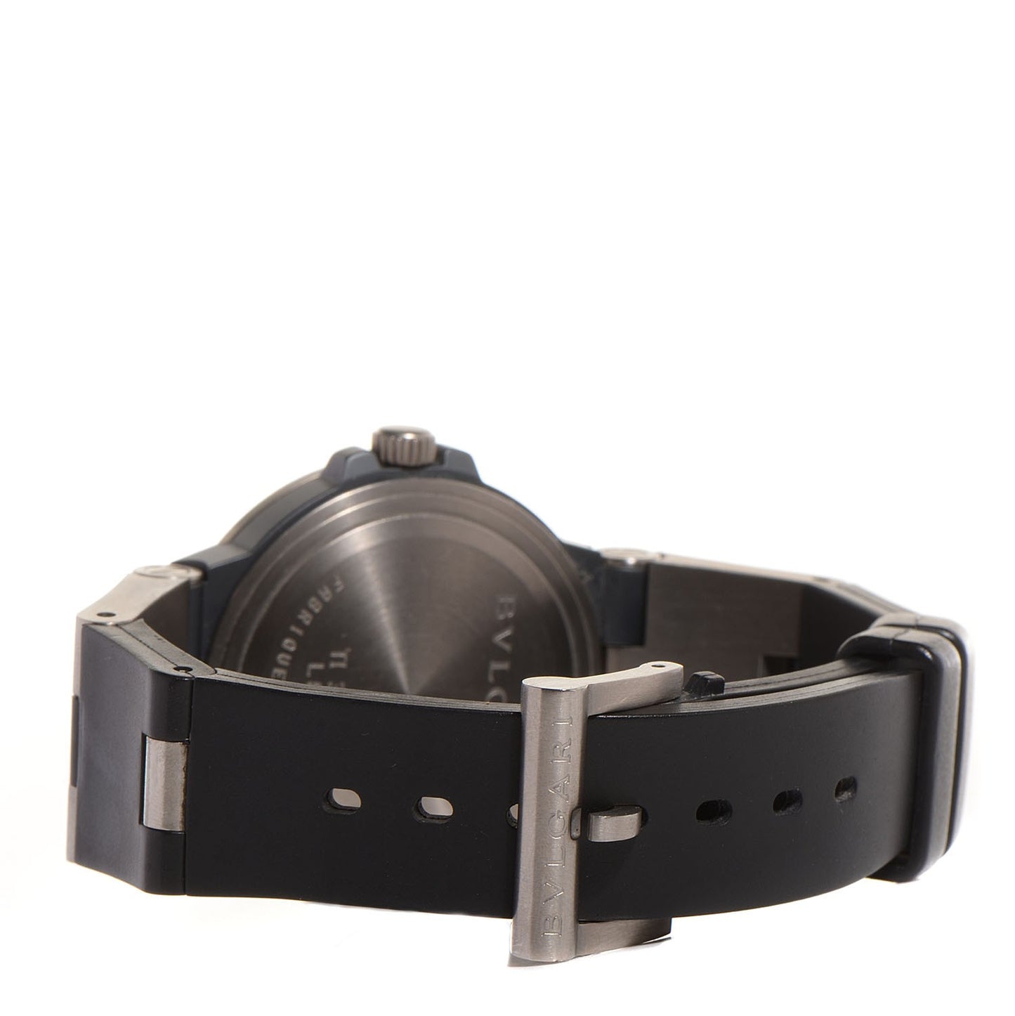 Titanium Rubber 38mm Diagono Automatic Watch Black