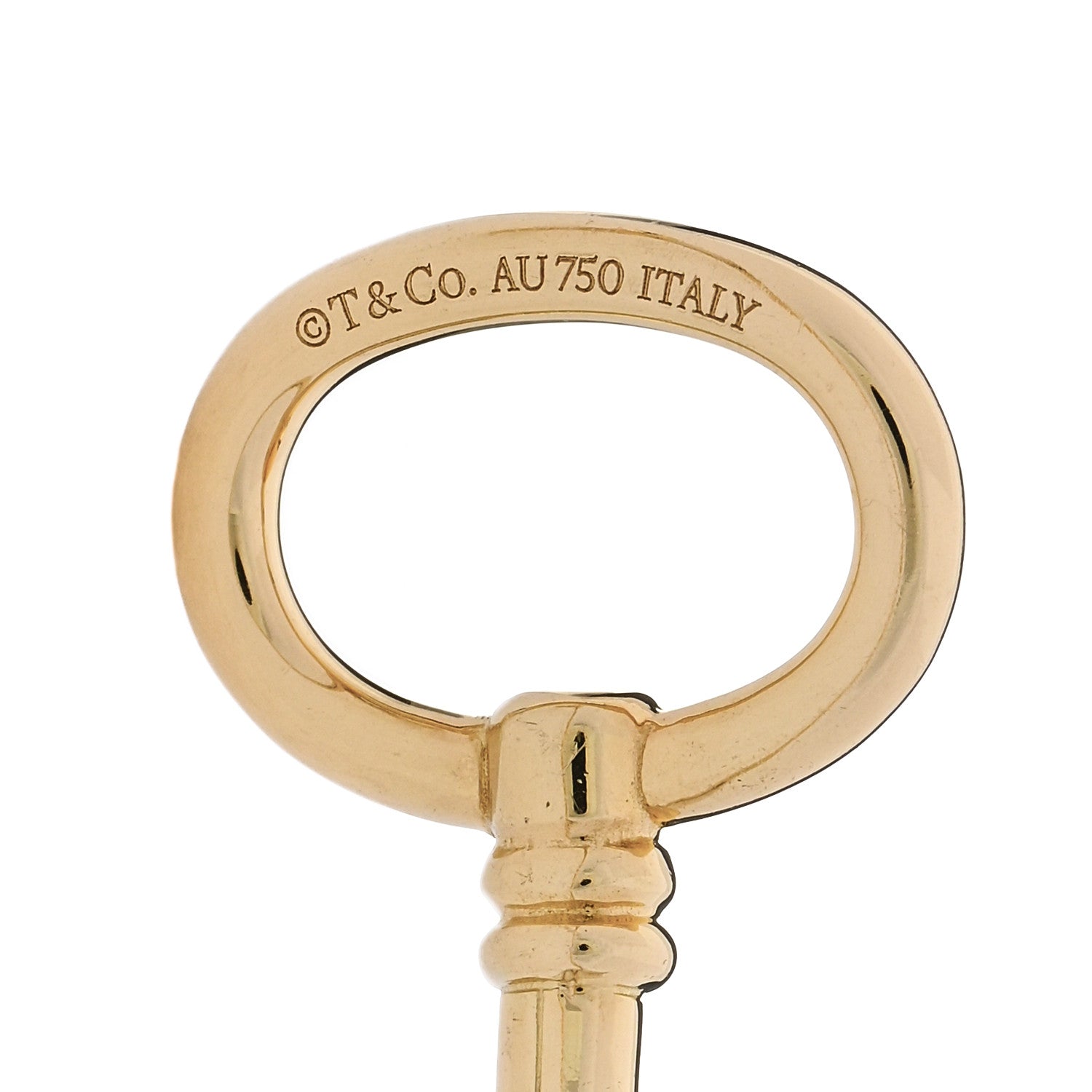 Tiffany 18K Yellow Gold Keys Wire Bracelet 3 of 4