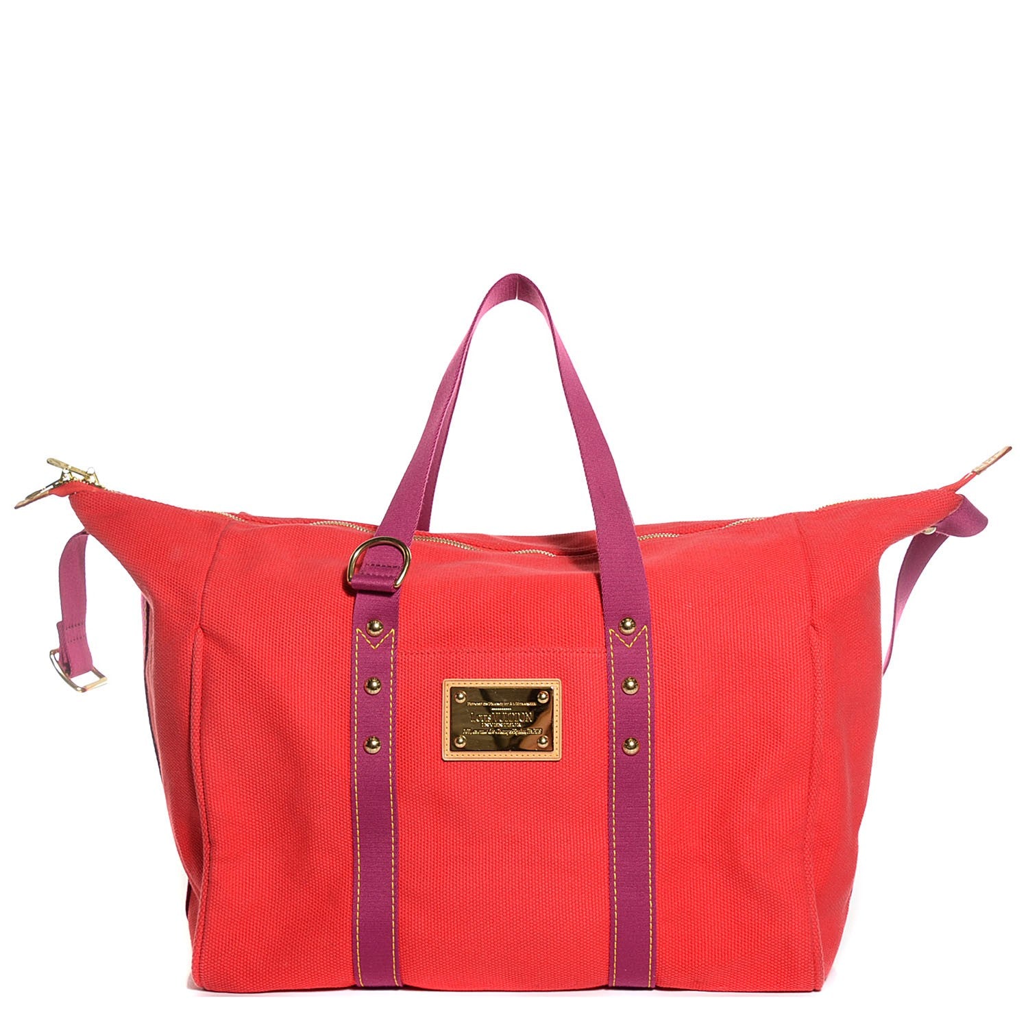 Louis Vuitton Toile Antigua Cabas GM Red 1 of 7
