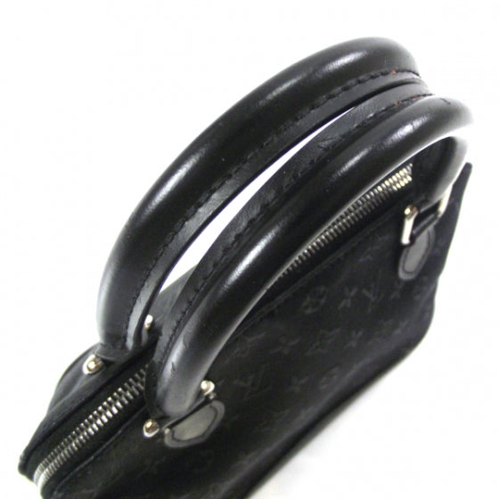 Satin Monogram Little Alma Black