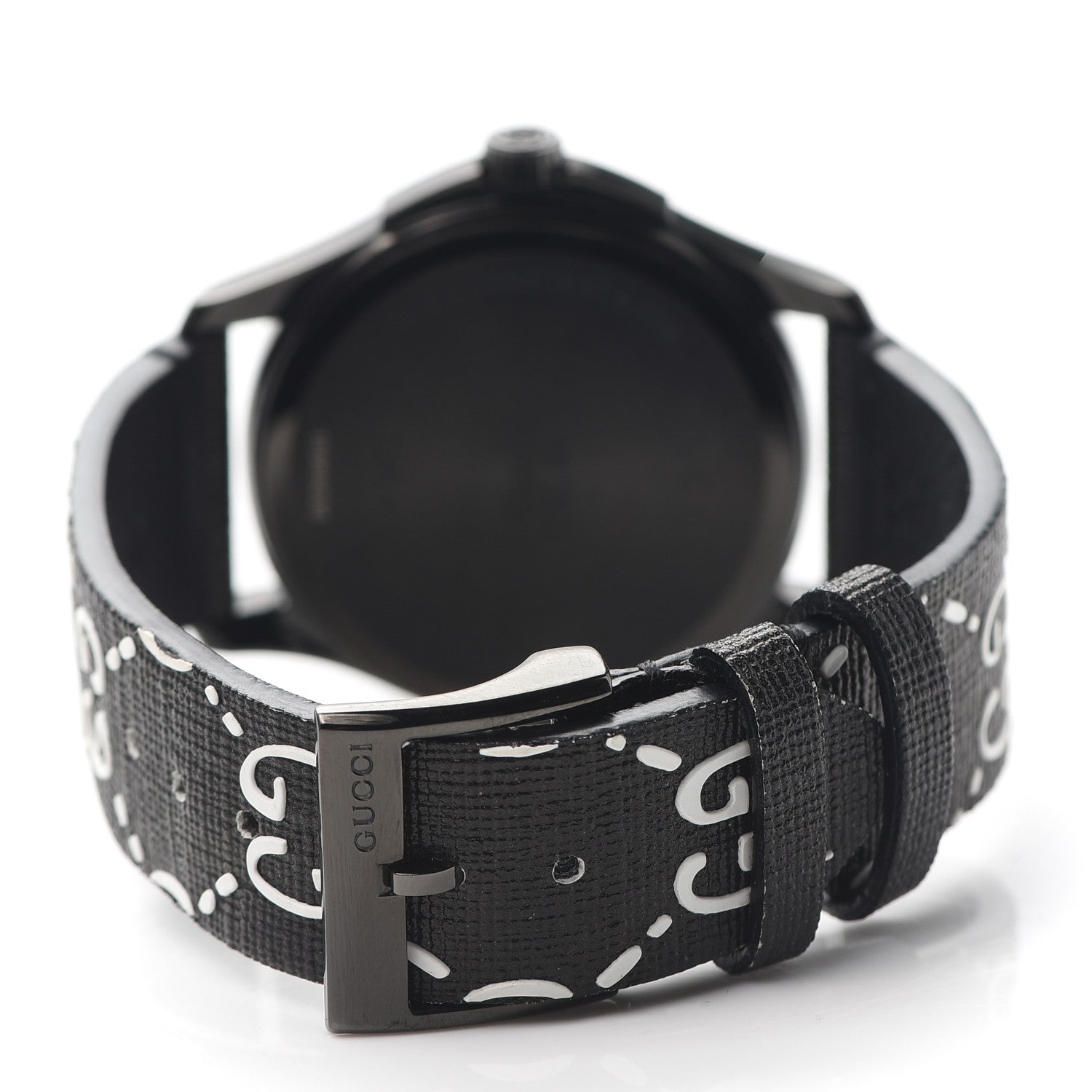 Gucci PVD Stainless Steel Canvas 38mm G-Timeless Ghost Quartz Watch Black 3 of 4