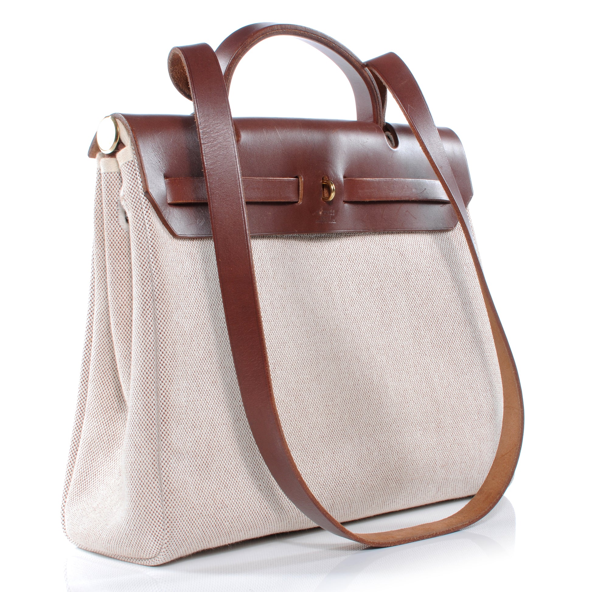 Hermes Toile Herbag PM 30 Brown 5 of 17