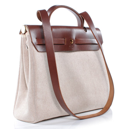 Hermes Toile Herbag PM 30 Brown 5 of 17