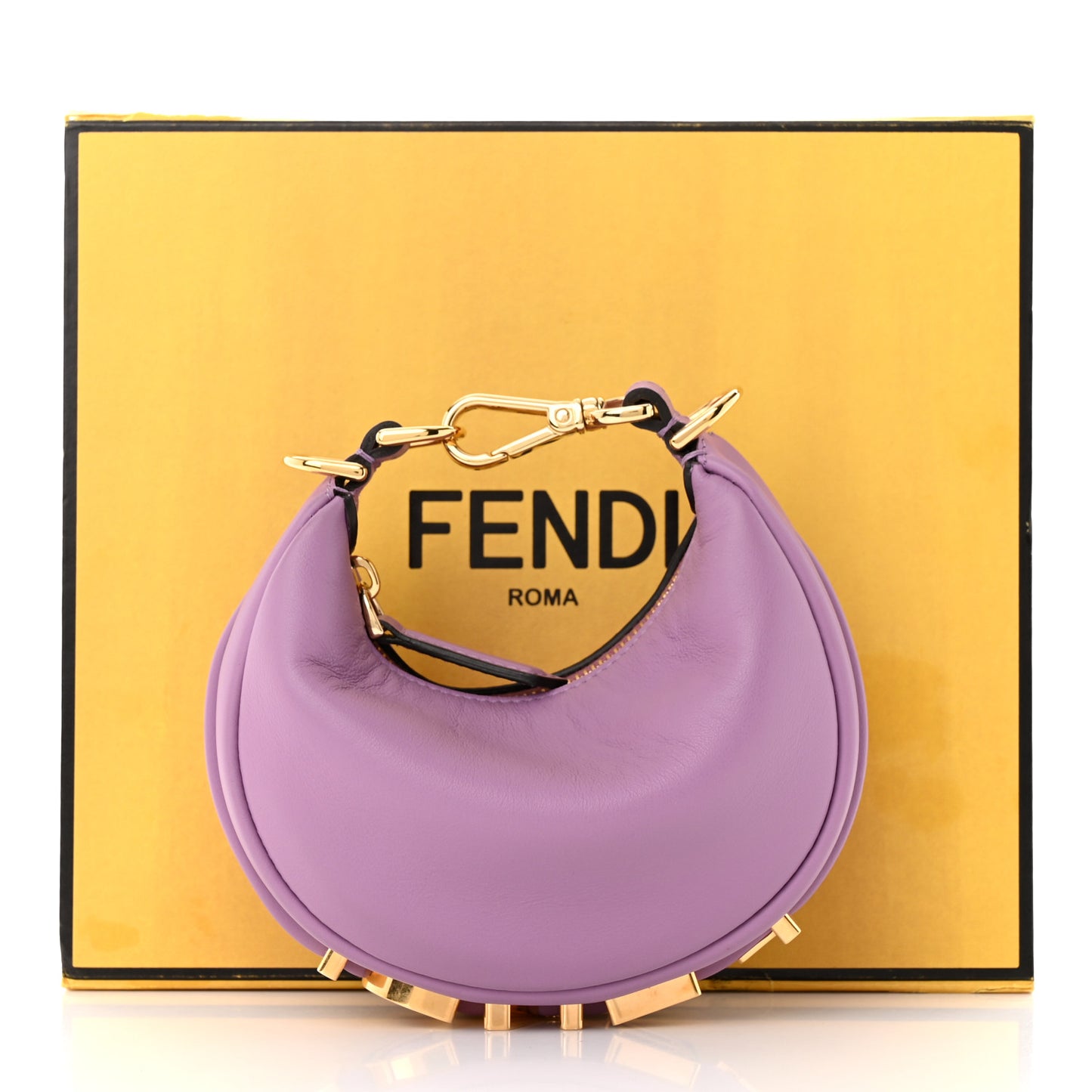 Vitello Grace New Matte Nano Fendigraphy Hobo Charm Agapanto