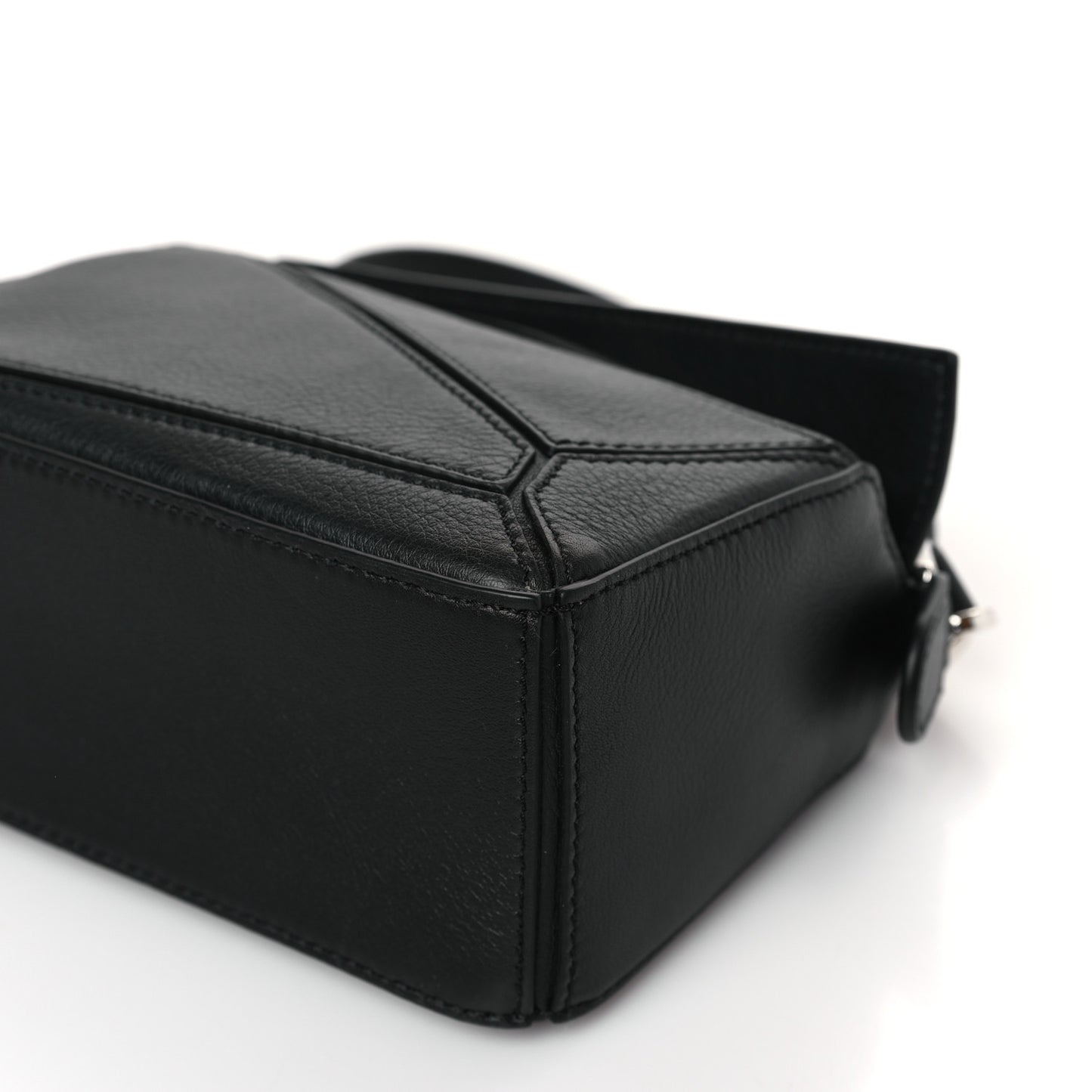 Calfskin Mini Puzzle Bag Black
