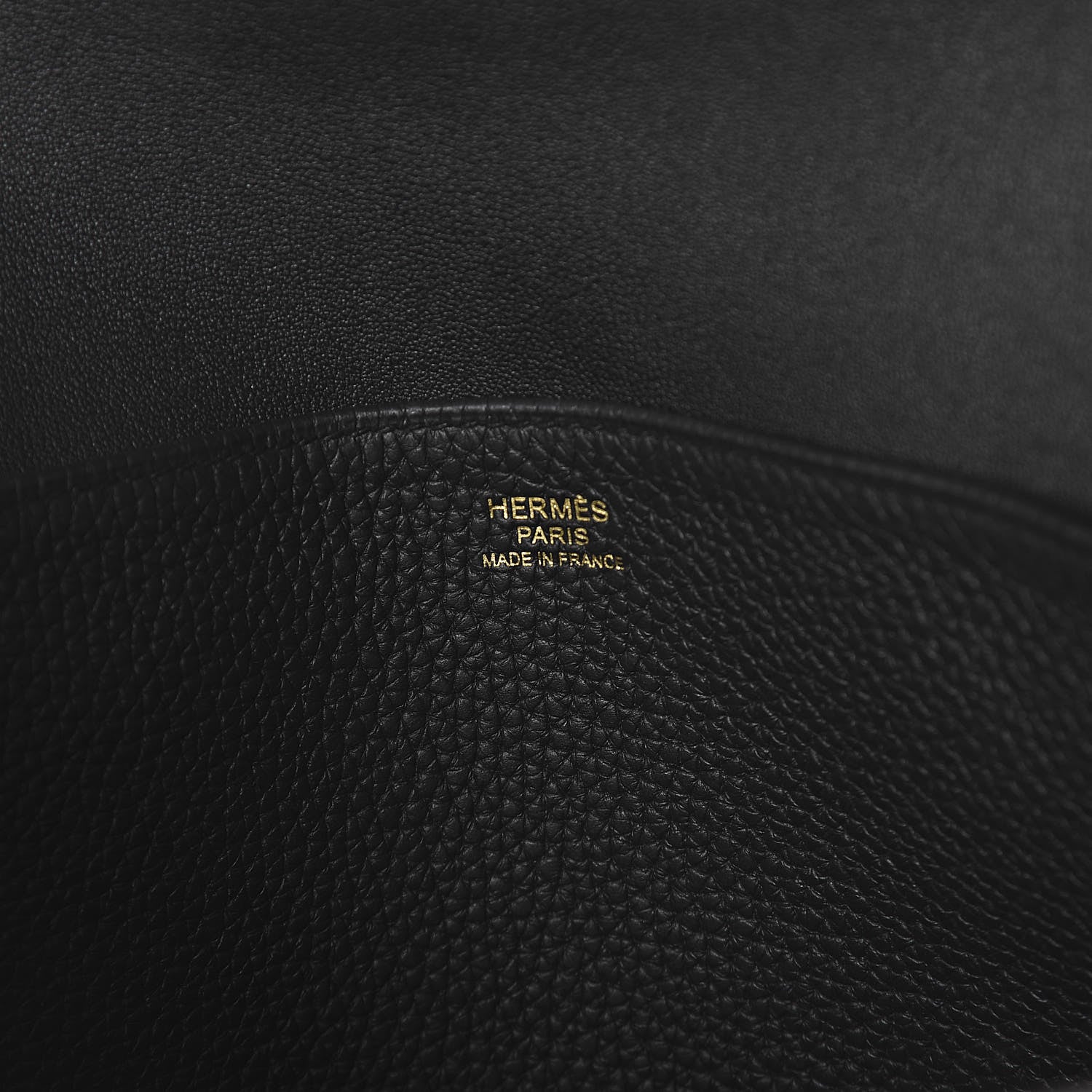 Hermes Taurillon Clemence Halzan 31 GM Black 7 of 11