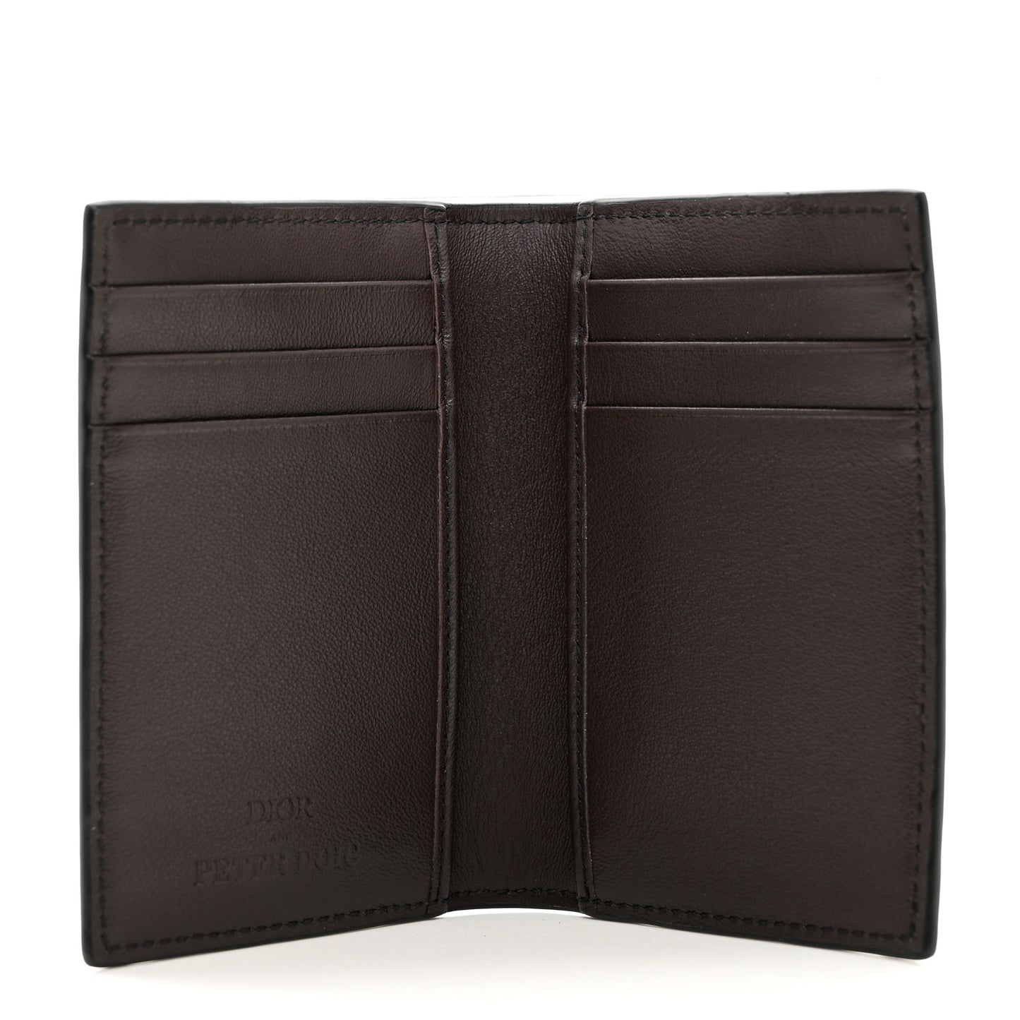 X Peter Doig Calfskin Camouflage Bi-Fold Wallet Multicolor