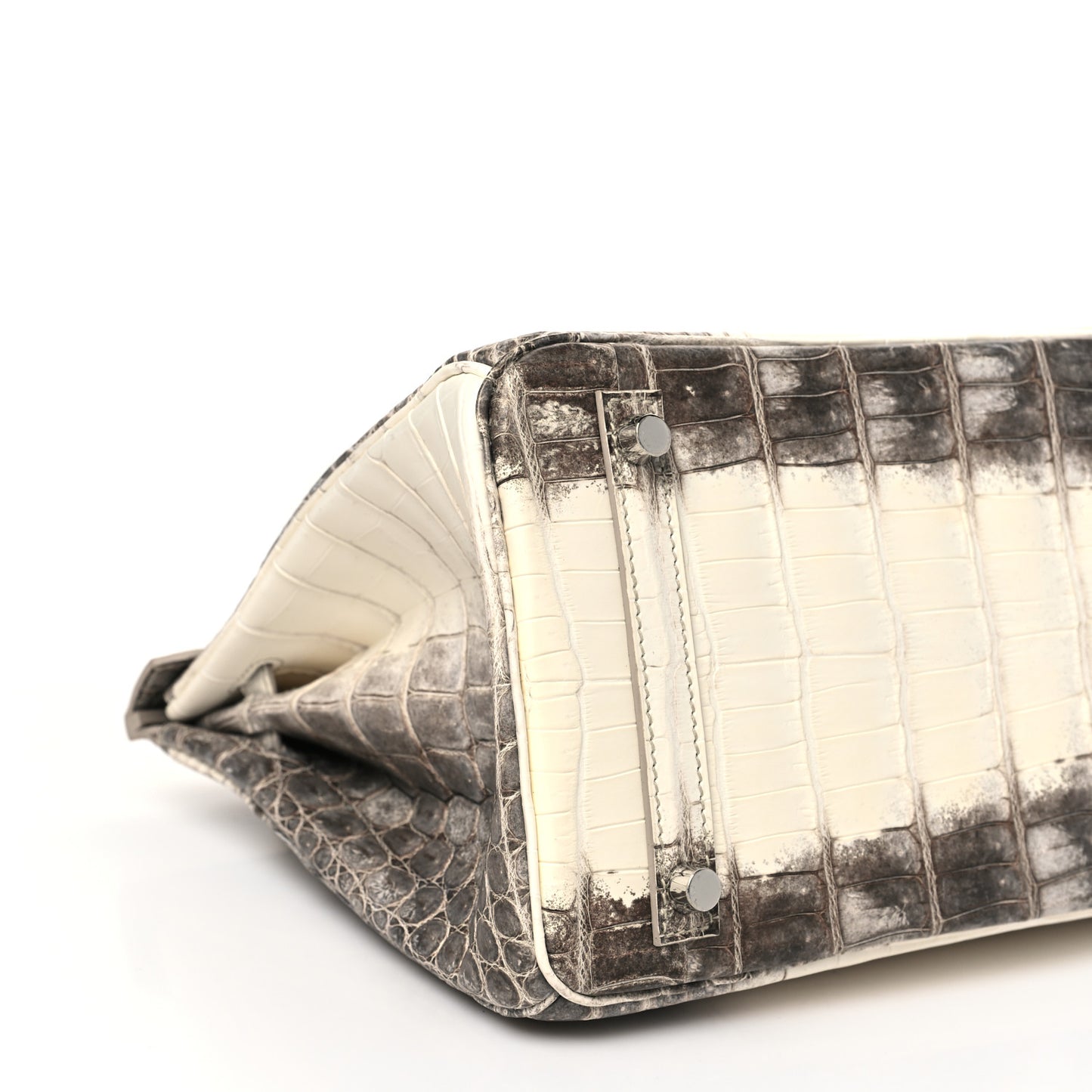 Matte Niloticus Crocodile Himalaya Birkin 30 Blanc