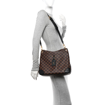 Louis Vuitton Damier Ebene Odeon MM Black 2 of 10