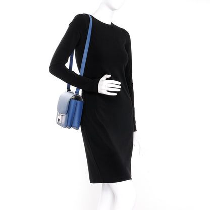 Hermes Epsom Constance 24 Bleu Agate Gris Mouette 2 of 23