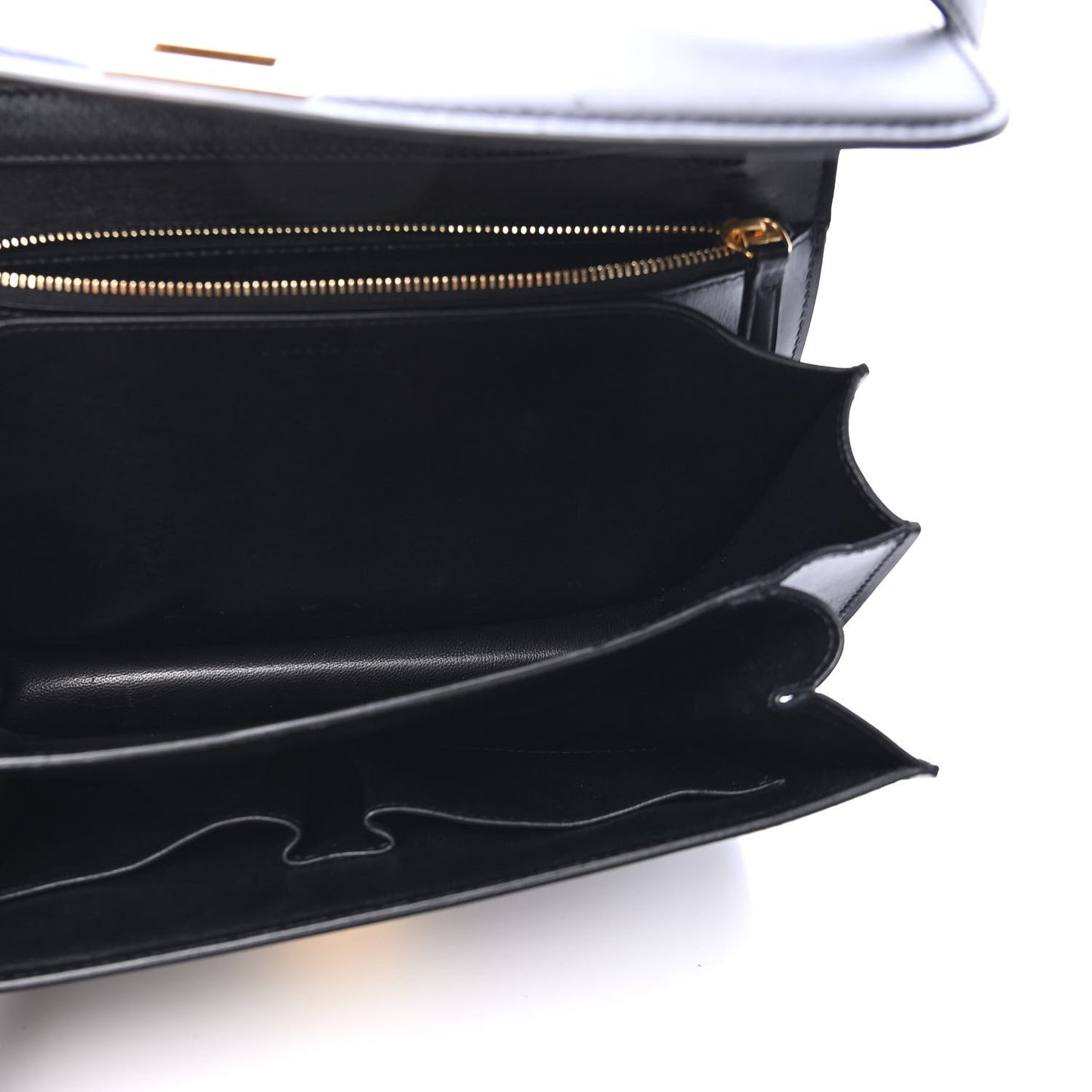 Box Calfskin Medium Classic Box Flap Bag Black