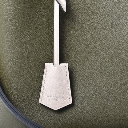 Louis Vuitton Calfskin Lockme Bucket Laurier Green Toffee Latte Beige Black 7 of 9