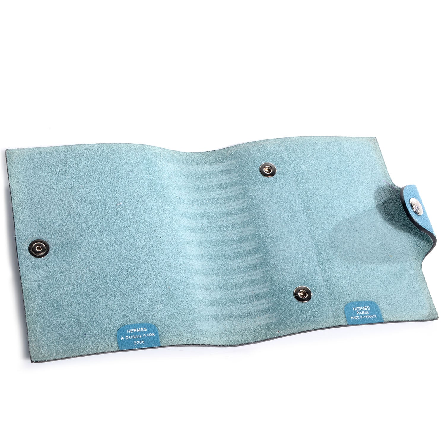 Hermes Togo Ulysse Mini Notebook Cover Blue Jean 5 of 8