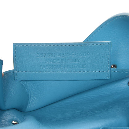 Balenciaga Supple Calfskin Papier A4 Zip Around Tote Bleu Caraibes 7 of 7