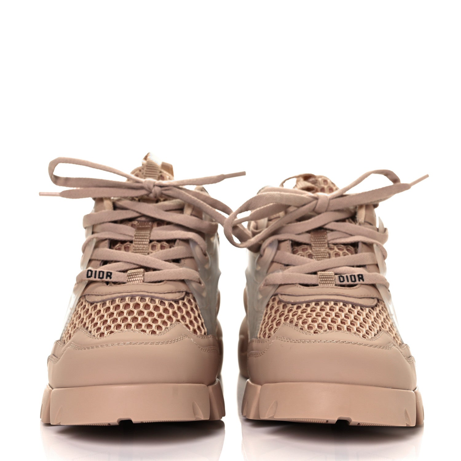 Christian Dior Resille Calfskin D-Connect Sneakers 39 Nude 3 of 20
